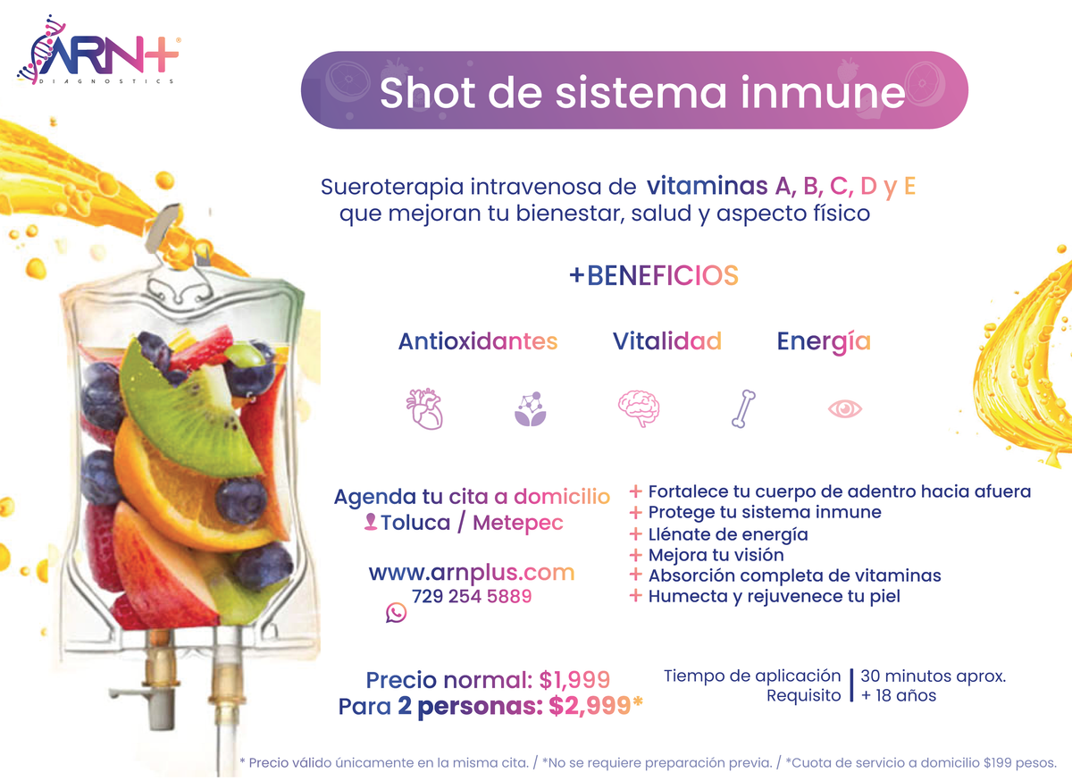 Shots Inmunes Shot de sistema inmune – ARN+ Diagnostics